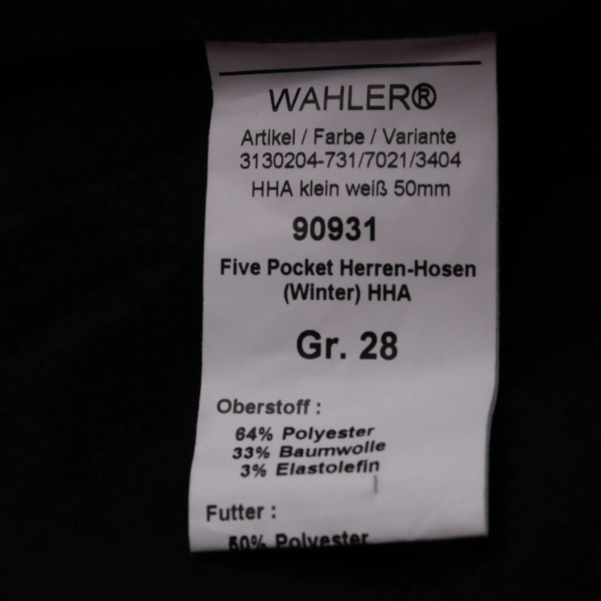 брюки Wahler